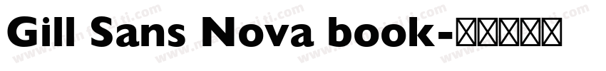 Gill Sans Nova book字体转换